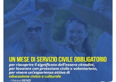 Servizio civile obbligatorio: la proposta di Matteo Renzi