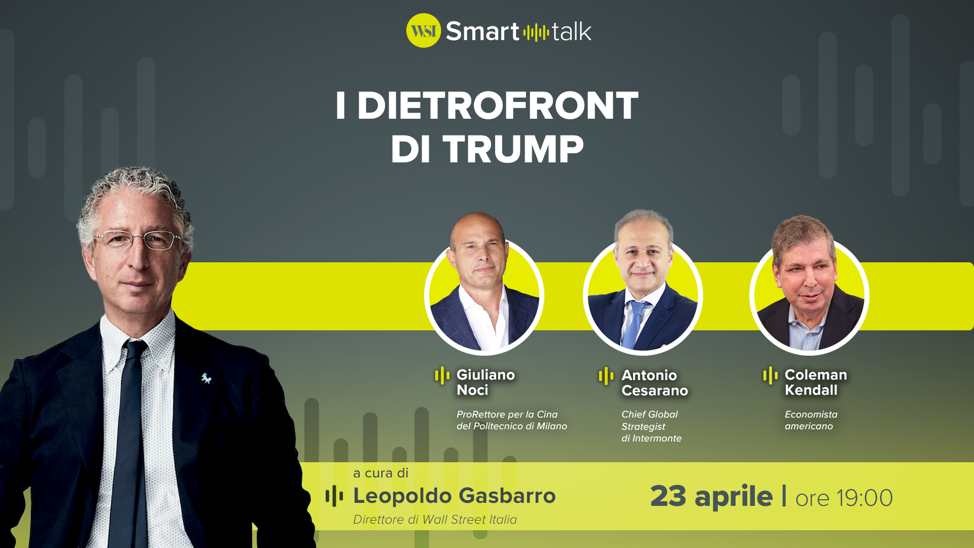 WSI Smart Talk alle 19: i dietrofront di Trump scuotono i mercati