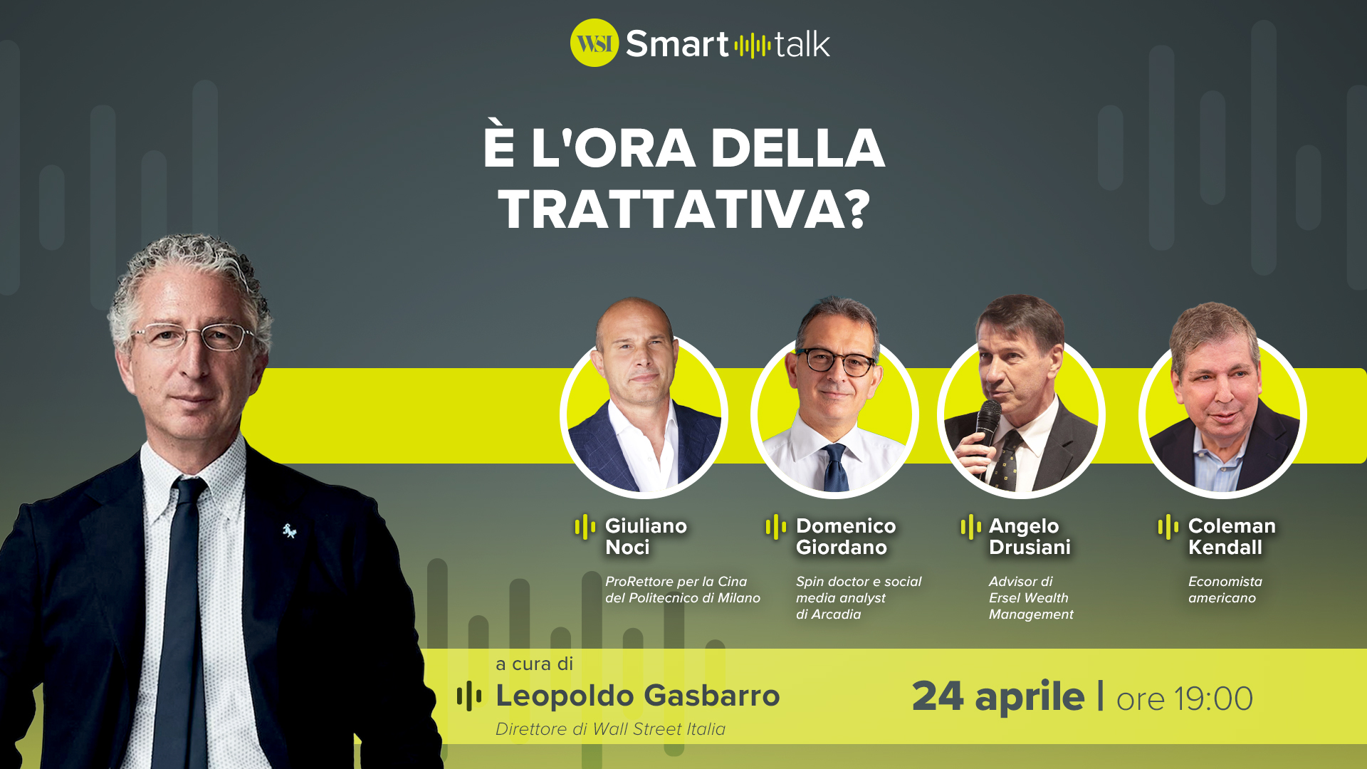 È l’ora della trattativa? Il focus a WSI Smart Talk alle 19